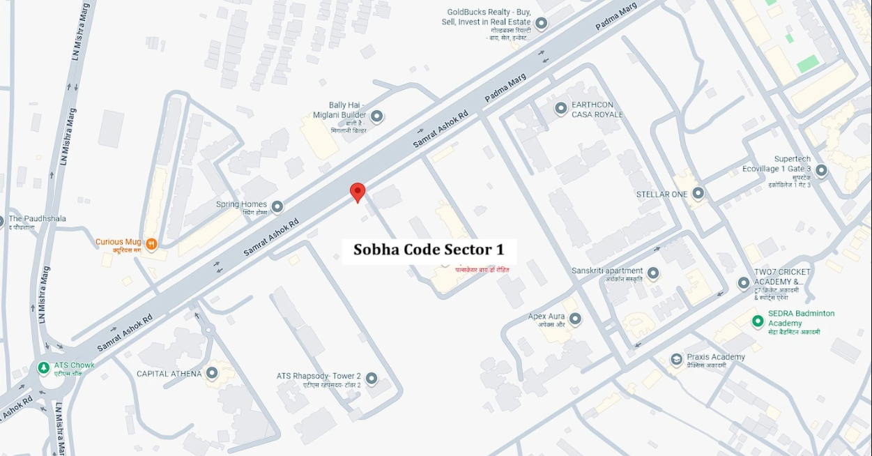 sobha sector 1 location